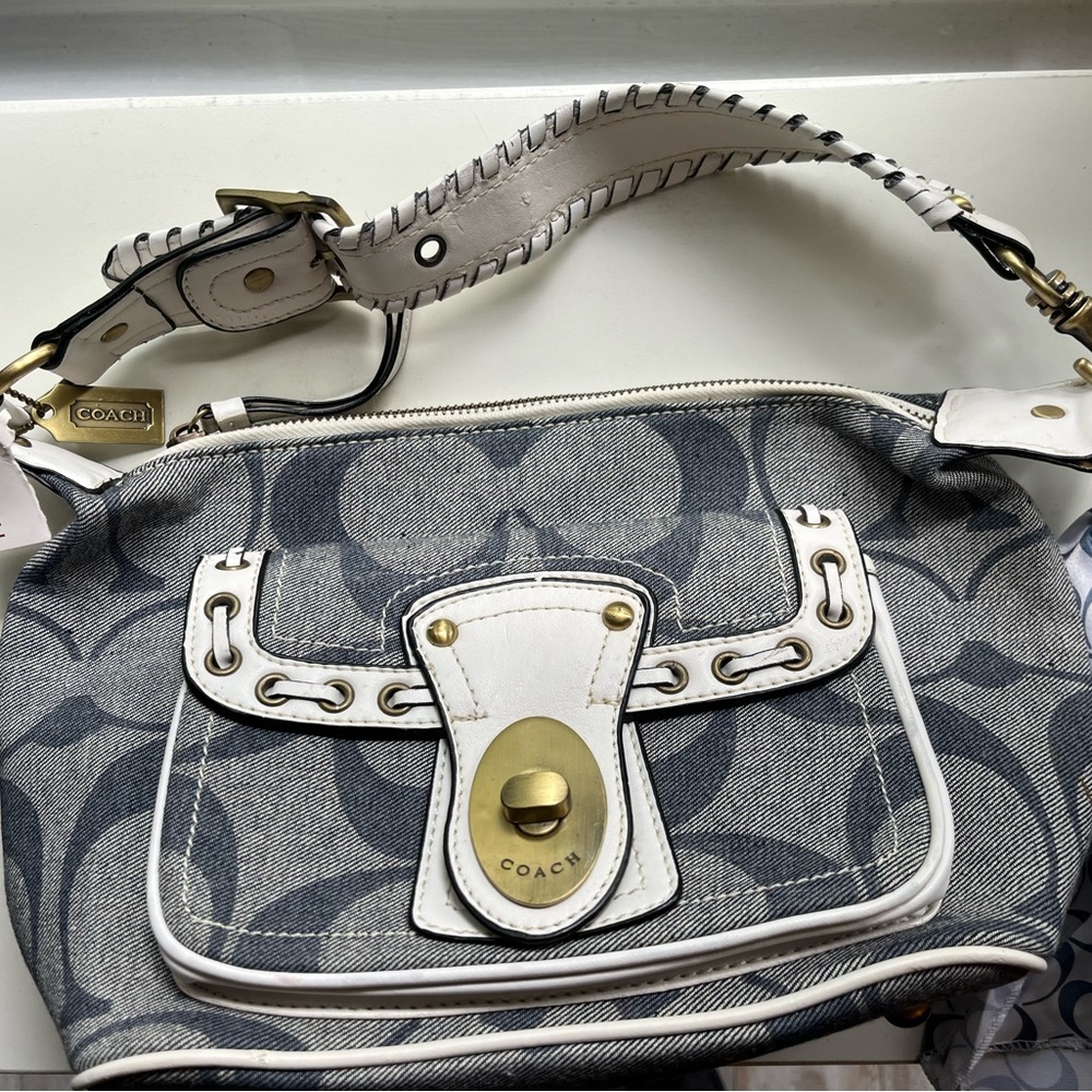 New Coach denim purse (w/tags)